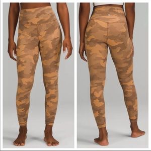 Lululemon Align High Rise Pant 25” Heritage 365 Camo Beige Multi nwt
